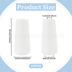 16Pcs Wood Cord Ends&nbsp;WOOD-UN0001-34