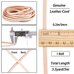 Flat Cowhide Leather Cord&nbsp;WL-GF0001-10A-01