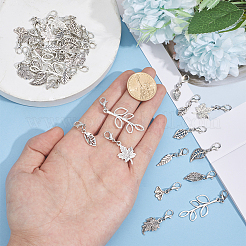 40Pcs 10 Styles Alloy Pendant Decorations&nbsp;HJEW-GO00261