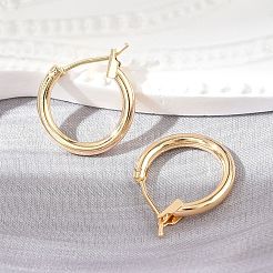 Brass Hoop Earrings&nbsp;X-KK-S356-150G-NF