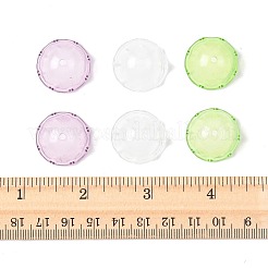 50Pcs 3 Colors Transparent Acrylic Bead Caps&nbsp;OACR-FS0002-45