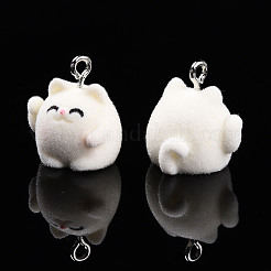 Flocky Resin Pendants&nbsp;FIND-S001-12A