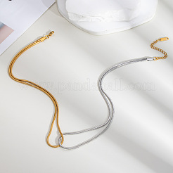 Stainless Steel Snake Chain Necklaces for Women&nbsp;NW5875-2