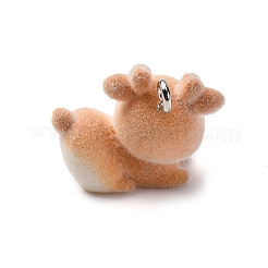 Flocky Anima Resin Pendants with Platinum Iron Loop&nbsp;FIND-S001-13E