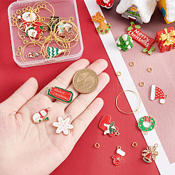 DIY Christmas Wine Glass Charm Making Kits&nbsp;DIY-SC0018-87