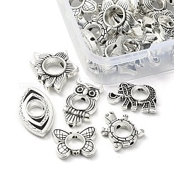 30Pcs 6 Style Tibetan Style Alloy Bead Frame&nbsp;FIND-YW0003-19