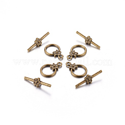 Tibetan Style Alloy Toggle Clasps&nbsp;LS-MLF1075Y-NF