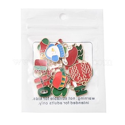 15Pcs 15 Styles Christmas Theme Alloy Enamel Pendants&nbsp;ENAM-FS0003-97