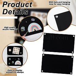 2Pcs Acrylic Sticker Display Stand Holder&nbsp;ODIS-BC0001-18B