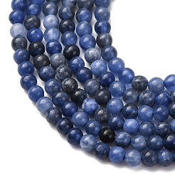 Natural Sodalite Beads Strands&nbsp;G-Z116-A13-3mm