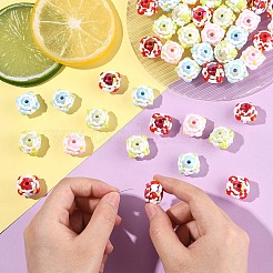 30Pcs 2 Colors Opaque Acrylic Beads&nbsp;SACR-YW0001-77A