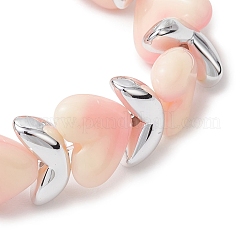 3Pcs 3 Colors Acrylic & CCB Beaded Stretch Bracelets for Women&nbsp;BJEW-JB12165
