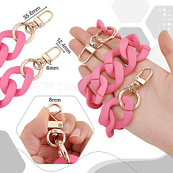 Acrylic Curban Chain Bag Straps&nbsp;FIND-WH0128-04