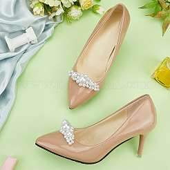 2Pcs Resin Pearl Shoe Decorations&nbsp;FIND-FG0005-40
