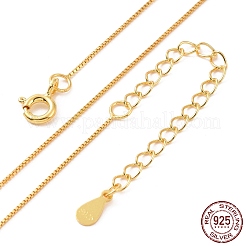 925 Sterling Silver Chain Necklace&nbsp;NJEW-A011-03B-G