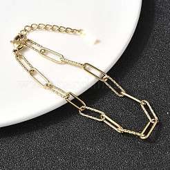 304 Stainless Steel Paperclip Chain Bracelets for Women&nbsp;BJEW-Z140-01G