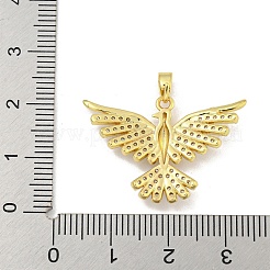 Phenix Rack Plating Brass Clear Cubic Zirconia Pendants&nbsp;KK-M291-08G