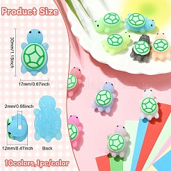 10Pcs 10 Colors Luminous Silicone Beads&nbsp;SIL-CJ0003-08