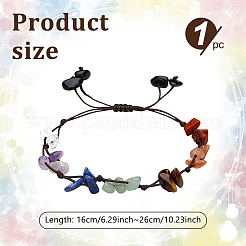 1Pc Natural & Synthetic Mixed Gemstone Braided Bead Bracelets&nbsp;BJEW-LP0002-30