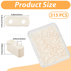 315Pcs 2-Hole Baking Paint Glass Seed Beads&nbsp;SEED-PA0001-38