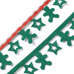 Christmas Gingerbread Man Felt Lace Trim&nbsp;OCOR-D013-04A