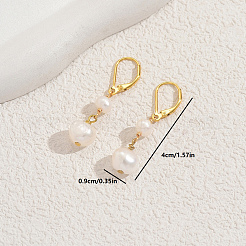 Brass Round Leverback Earrings&nbsp;SX8138
