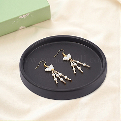 1Pc Flat Round Ceramic Jewelry Display Trays&nbsp;AJEW-BBC0002-49B