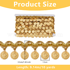 Polyester Fringe Lace Trim Ribbon&nbsp;OCOR-WH0112-016A