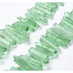 Natural Quartz Crystal Points Beads Strands&nbsp;G-K181-B02