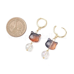 7 Pairs Lampwork Hoop Earrings&nbsp;EJEW-JE06547
