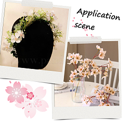 100Pcs Cloth Artificial Flower Heads&nbsp;DIY-SP0006-10