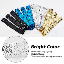 6Pcs Yarn & Rubber Elastic Headbands&nbsp;OHAR-DJ0001-01A