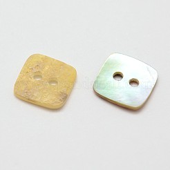 2-Hole Square Mother of Pearl Buttons&nbsp;SHEL-N033-24