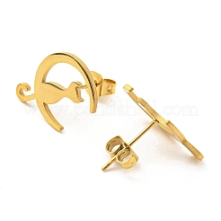 304 Stainless Steel Stud Earrings for Women&nbsp;EJEW-F320-03G