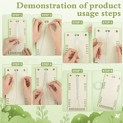 2Pcs Wood Thread Winding Boards&nbsp;WOOD-FG0001-59