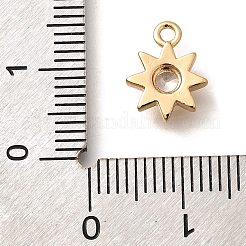 Brass Micro Pave Cubic Zirconia Charms&nbsp;KK-C085-19G