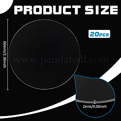Flat Round Acrylic Chassis Display Pedestals&nbsp;DIY-FG0005-55A