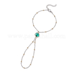 3Pcs 304 Stainless Steel Cable Chains Bracelets Set&nbsp;BJEW-JB12660