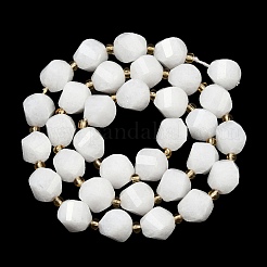Natural White Jade Beads Strands&nbsp;G-U023-A20-01A