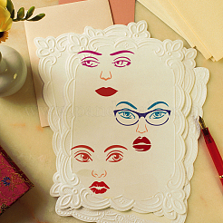 4Pcs 4 Styles PET Hollow Out Drawing Painting Stencils&nbsp;DIY-WH0394-0137