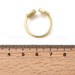 Brass Enamel Cuff Open Rings for Women&nbsp;RJEW-K264-10B-G