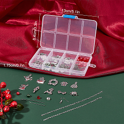 DIY Christmas Drop Earring Making Kits&nbsp;DIY-SC0019-35