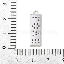 Brass Micro Pave Clear Cubic Zirconia Pendants&nbsp;CU-CBAD306-25B-P