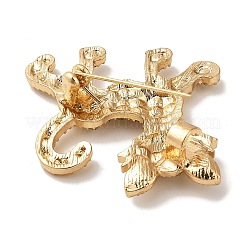 Cute Cat Shape Alloy Crystal Rhinestone Brooches for Backpack Clothes&nbsp;JEWB-S028-05
