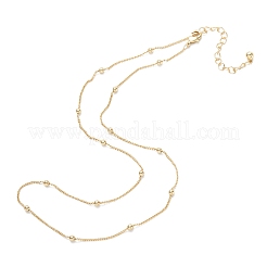 Brass Satellite Chain Necklaces&nbsp;X-NJEW-K123-08G