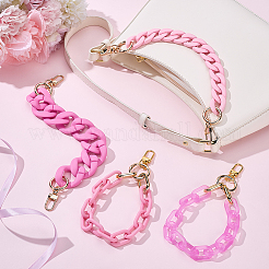 4Pcs 4 Colors Acrylic & Plastic Chain Bag Handles&nbsp;AJEW-BM0001-11B