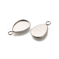 304 Stainless Steel Pendant Cabochons Settings&nbsp;STAS-F311-07P