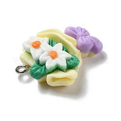 Opaque Resin Pendants&nbsp;RESI-D055-048P