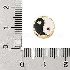 Rack Plating Brass Enamel Beads&nbsp;KK-Z074-04G