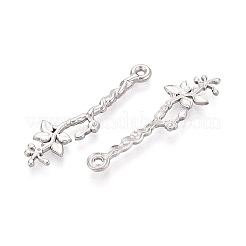 304 Stainless Steel Branch with Leaf Pendants&nbsp;STAS-T067-45P